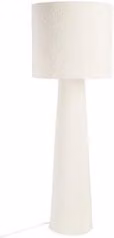 Lampada da terra Bizzotto RADHA beige con paralume in tessuto cilindrico, attacco E27, L/P/H: 45 x 45 x 130 cm
