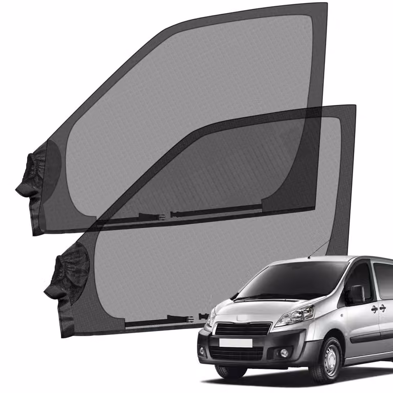 Set di 2 zanzariere per finestrini laterali, compatibili con Citroen Jumpy/Peugeot Expert/Fiat Scudo, dal 1994 al 2025