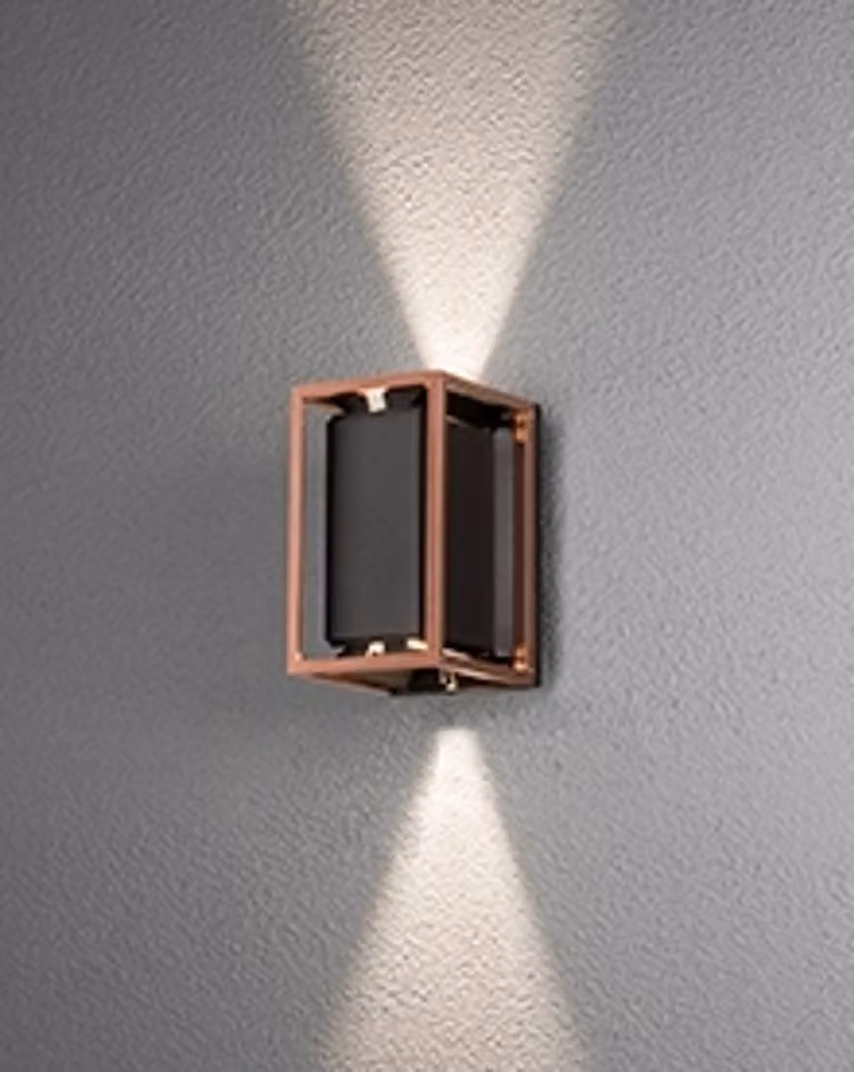 Konstsmide Vale lampada da parete GU10 nero
