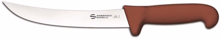 Coltello scimitarra americana stretta, lama cm 21, linea Barbecue