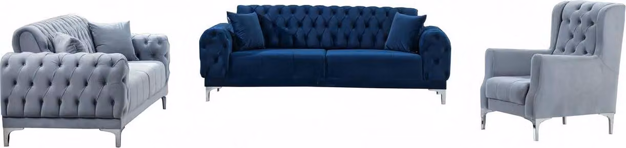 Sofa 3-Sitzer Couch Relaxgarnitur Wohnzimmer 3tlg Lounge-Garnitur Komplettsofa