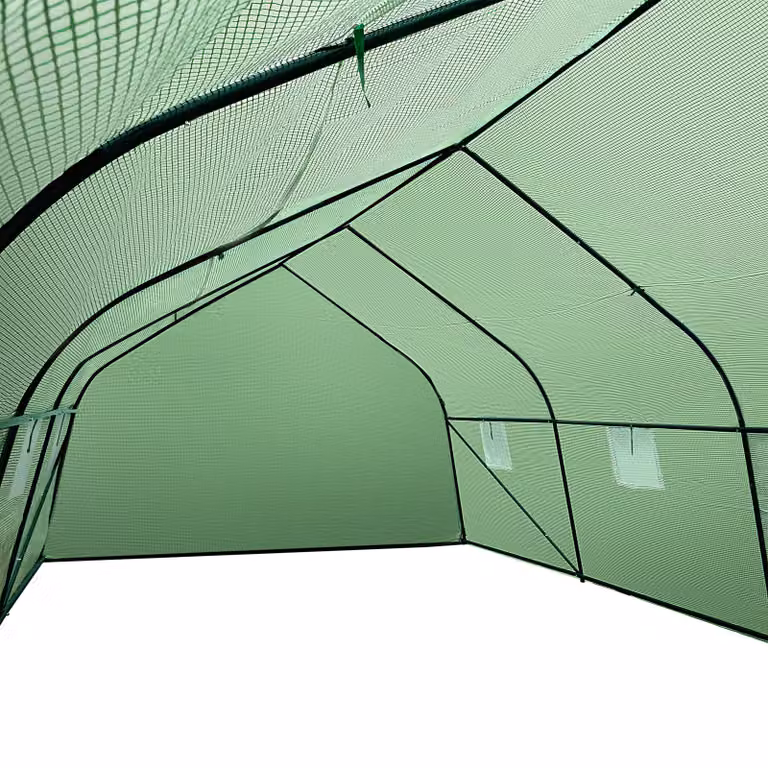 Serra in plastica con tendone e 8 finestre TecTake GmbH, colore verde, L/P/H: 600 x 300 x 205 cm