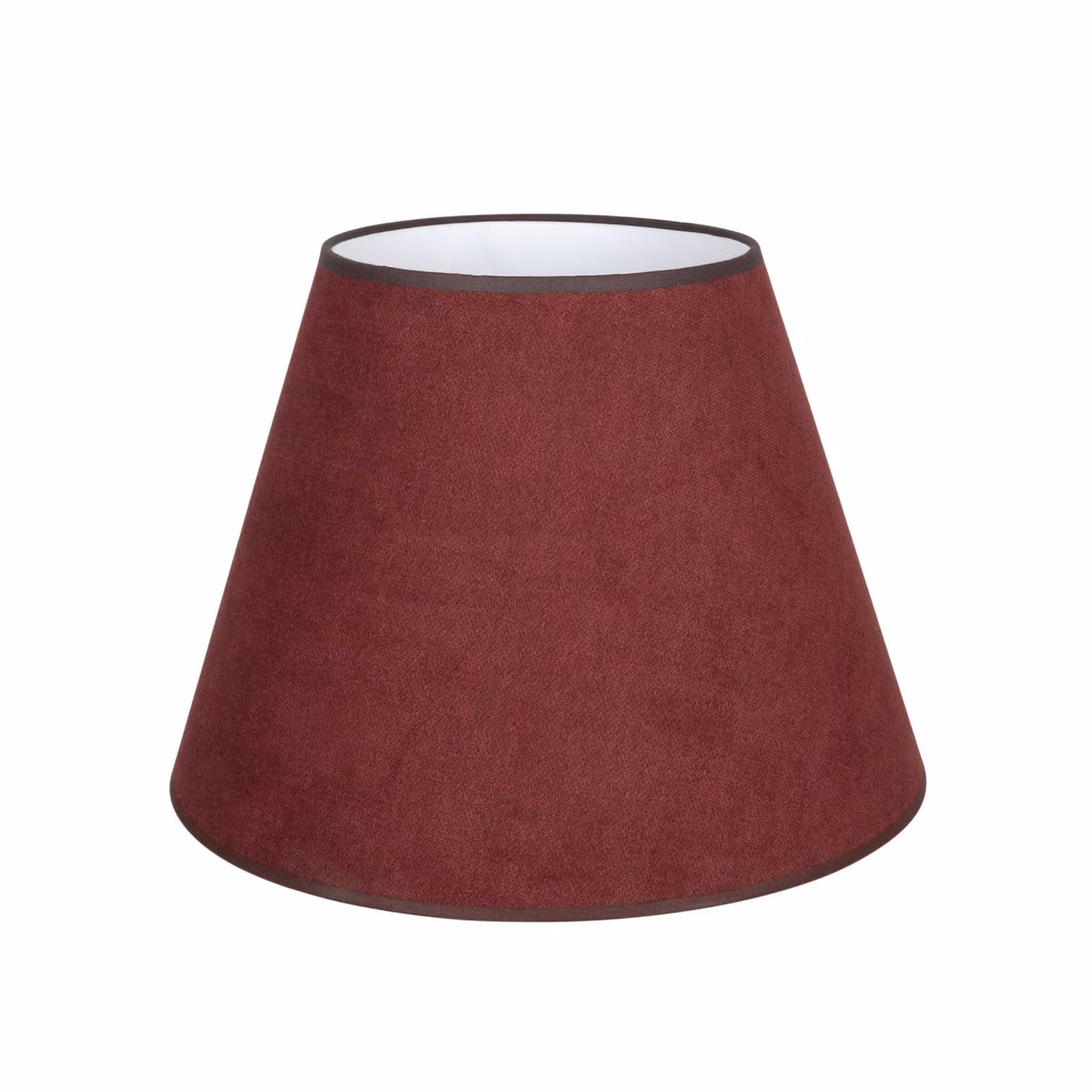 Paralume Cone, rosso scuro, altezza 30 cm, tessuto Cone Duolla, Rosso, Tessuto / Stoffa / Seta