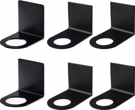 Set di supporti per cabina doccia - Salvaspazio - 6 pezzi - Acciaio inossidabile