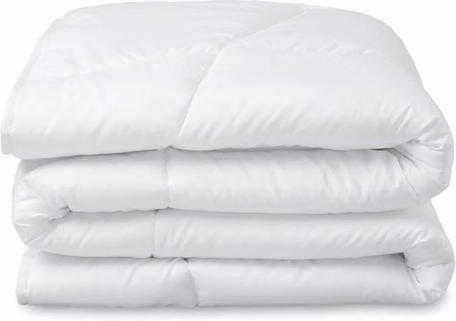 Piumino leggero Home by TEMPUR Luxe in microfibra bianca con imbottitura termoregolante Outlast per tutto l'anno