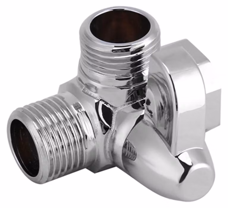 Valvola di deviazione a tre vie, attacco G1/2" - Adattatore a "T" per doccia - Garosaeps86ota49