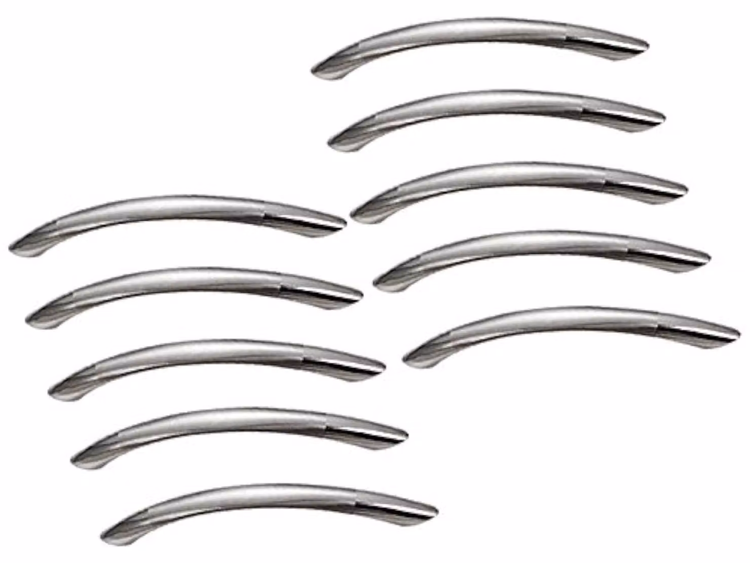 Elzusha - Set di 20 maniglie per cassetti da cucina in acciaio inossidabile
