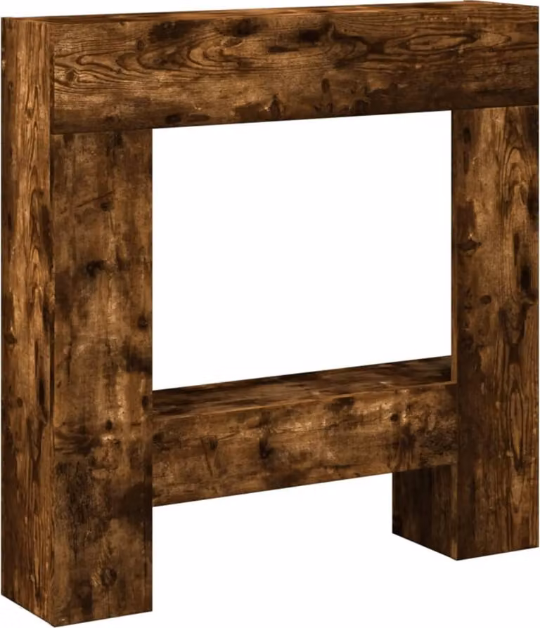 Cornice per Camino Rovere Fumo 81x18x82 cm in Truciolato