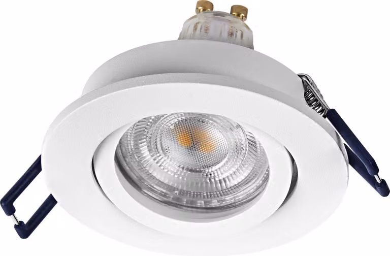Set di faretti da incasso LED OSRAM Spot DIM flessibili 3,7 W bianco, 2700 K bianco caldo, alluminio, dimmerabili, montaggio a clic, set da 3 pezzi