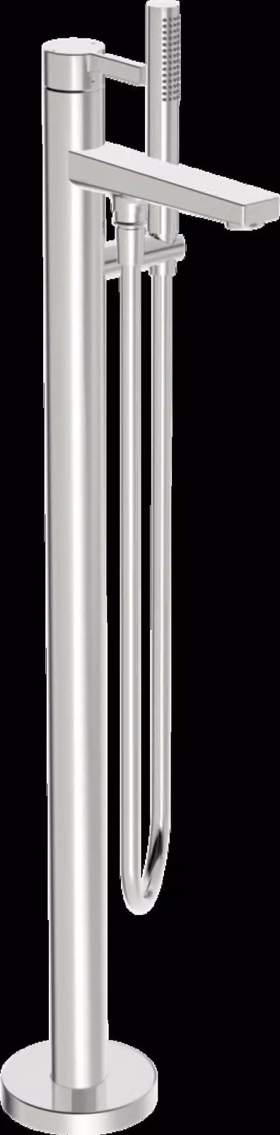 HANSA HANSALOFT robinetterie de baignoire, au sol, set de finition, saillie : 197mm, chrome, 57762073, 57762073