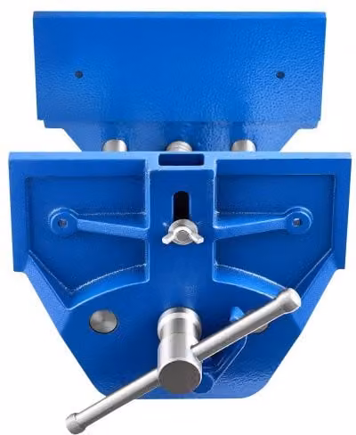 Morsa da Banco VEVOR in Ghisa Blu per Lavorazione del Legno con Ganasce da 228,6 mm e Arresto Anteriore Regolabile