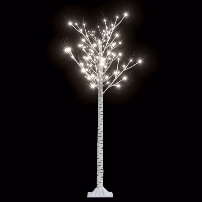 Albero di Natale con 156 LED, 1,5 metri, luce bianca fredda, adatto per interni ed esterni