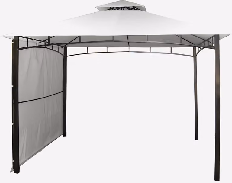 Gazebo 3,3x3,3 metri giardino bar veranda mercato pagoda Antigua uv - antracite