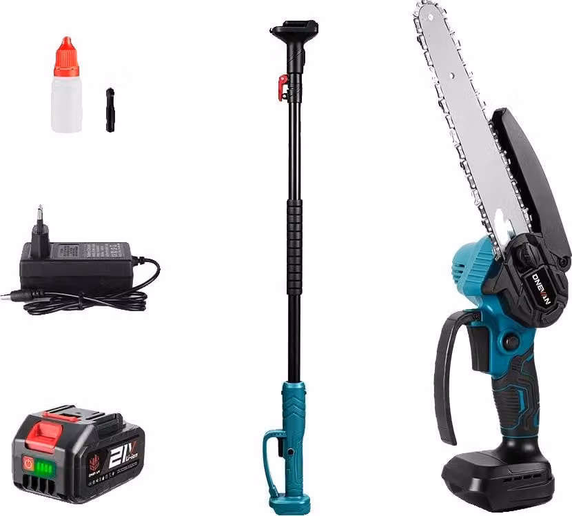 Motosega ad albero telescopica, a batteria, lunghezza regolabile, 1 batteria 1spina UE