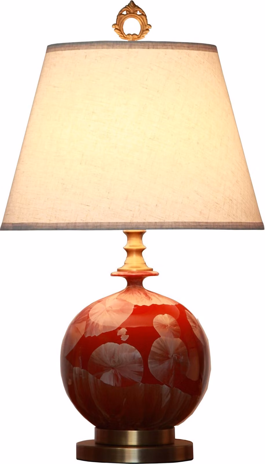 Fine Asianliving Lampada da tavolo cinese in porcellana con paralume E27 Lampada da tavolo orientale in Vetroceramica Lampade da comodino camera da letto soggiorno