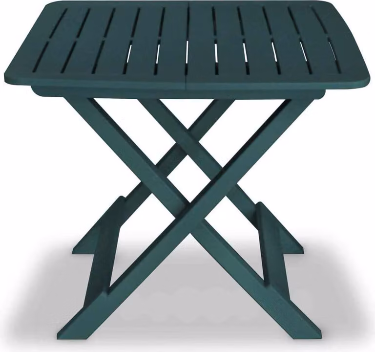 Set da Bistrot 3 pz Pieghevole in Plastica Verde