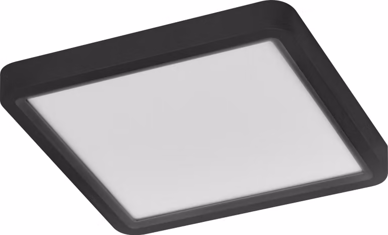 OSRAM Orbis Quickfix 320x320mm Lampada da soffitto a LED, 24W, 3000K bianco caldo, 2500lm, Click-DIM, nero, plastica/metallo