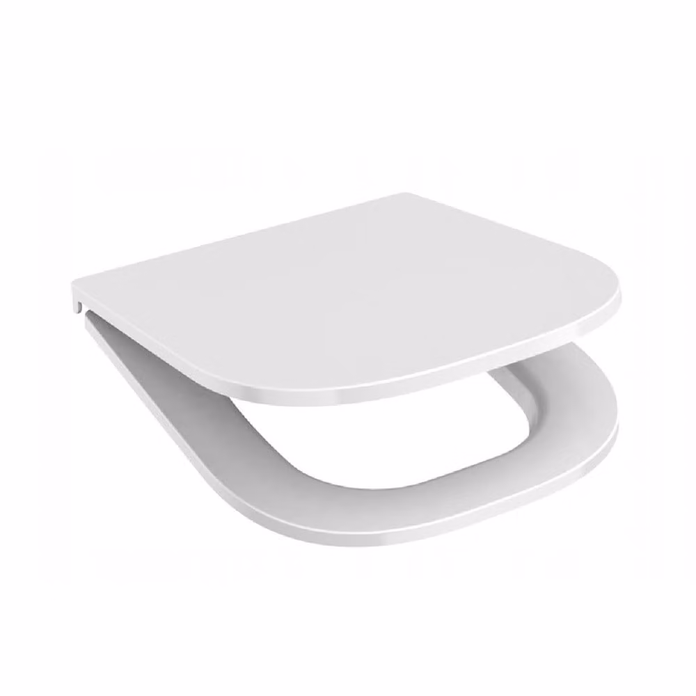 Sedile WC per GROHE EURO KERAMIK con rivestimento Soft Close meccanismo di chiusura morbida bianco alpino modello di ricambio
