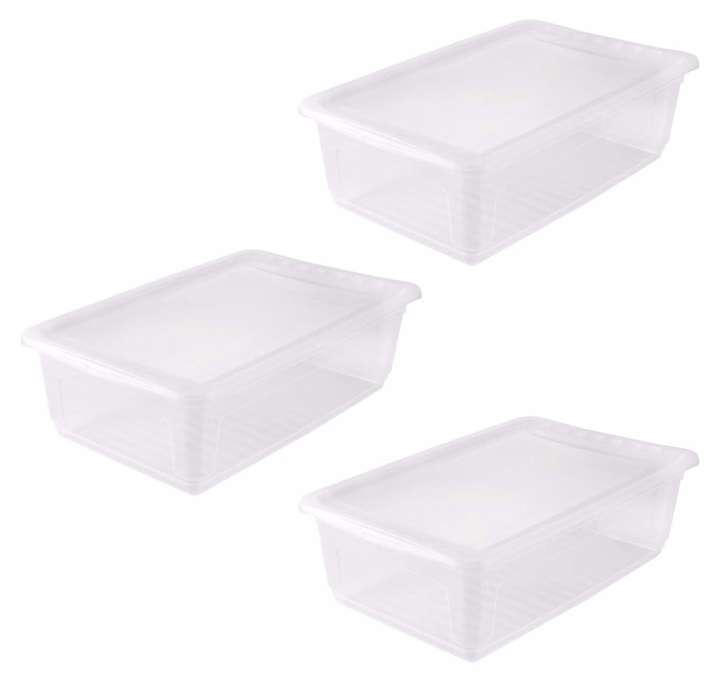 Contenitore portaoggetti keeeper bea, con sistema Air Control, dimensioni 59 x 39 x 18 cm, capacità 30 litri, colore trasparente