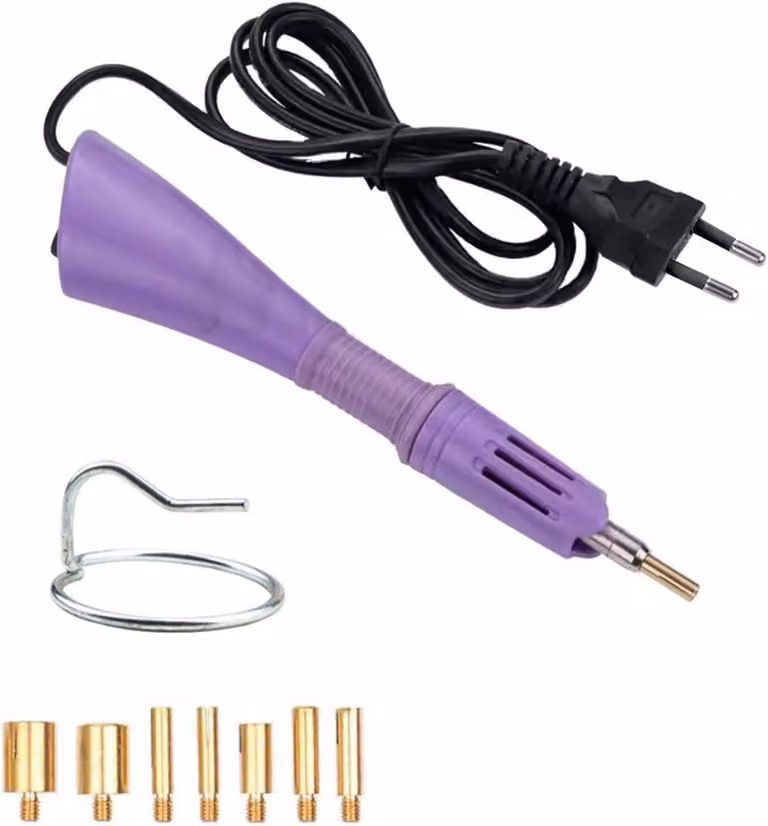 Kit di riparazione a caldo, temperatura di 216°C, spina di tipo europeo, impugnatura ergonomica, per tessuti