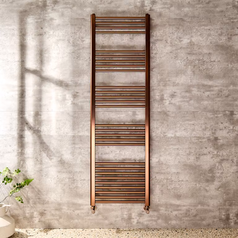 Scaldasalviette Rame Satinato 1600x500mm - Termoarredo Bagno - Orelia