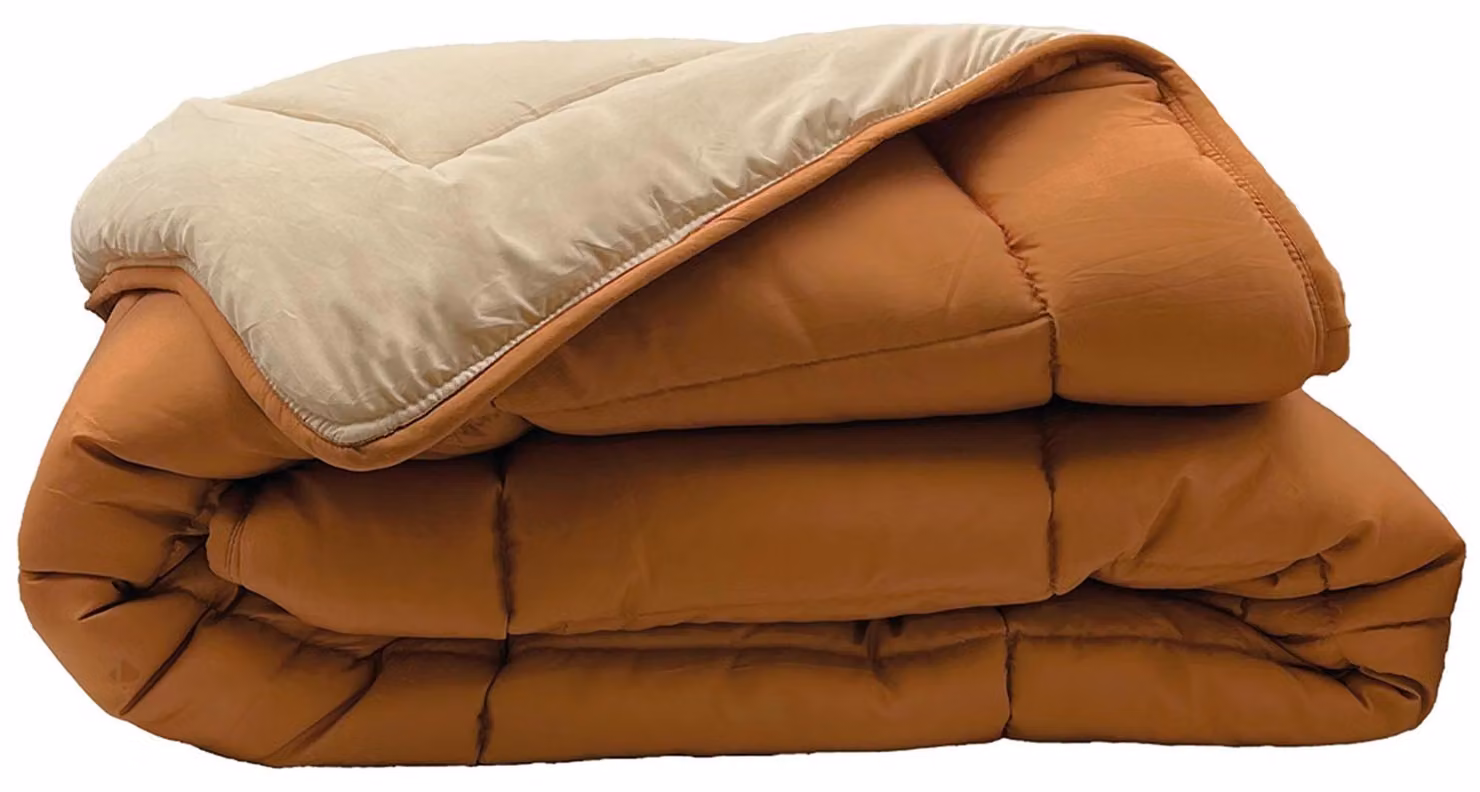 Copertura estiva per letto, dimensioni 260 x 240 cm, con imbottitura bicolore