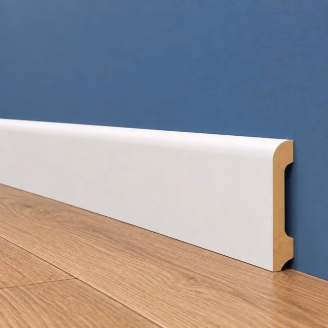 pacco da 132 ML di Battiscopa BC in POLIMERI EqualWood HI-TEC 80x15mm - BIANCO