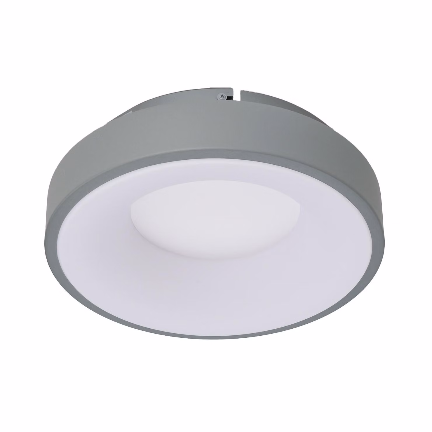 Plafoniera LED design 28W metallo circolare Ø30 cm 3000K-4000K-6000K selezionabile driver Philips 3500lm CRI 85 nessun sfarfallio