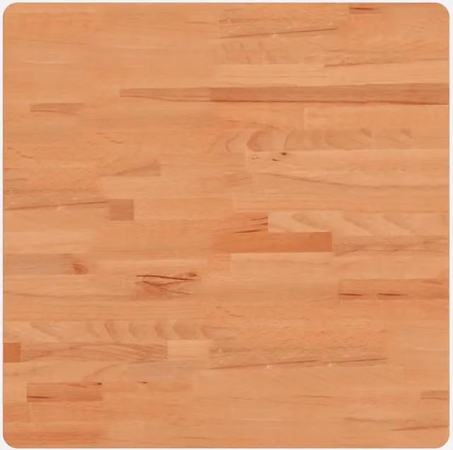 Piano per Tavolo | Superficie Tavolo | Piano Scrivania 60x60x4 cm Quadrato Legno Massello di Faggio