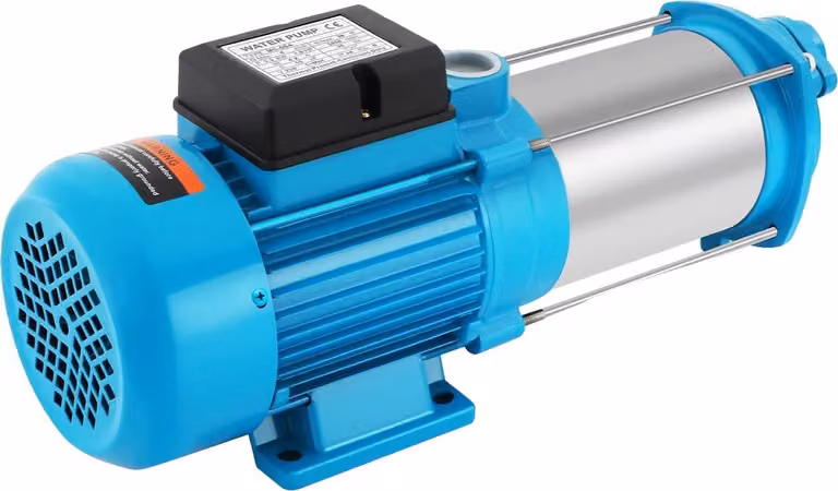 Pompa dell'acqua, alta efficienza, struttura resistente, blu