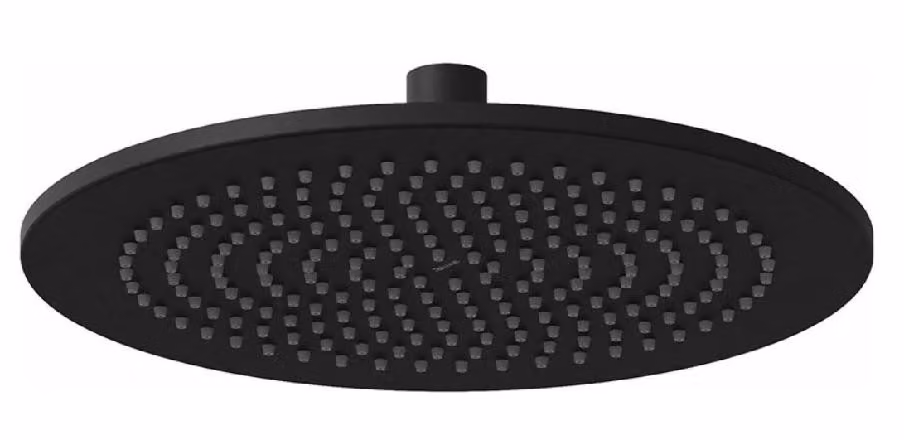 Soffione doccia rotondo Ravak Chrome 980.20BLM 250 mm, nero opaco