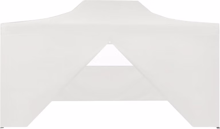 Tendone per Feste Pieghevole con 4 Pareti 3x4,5 m Bianco