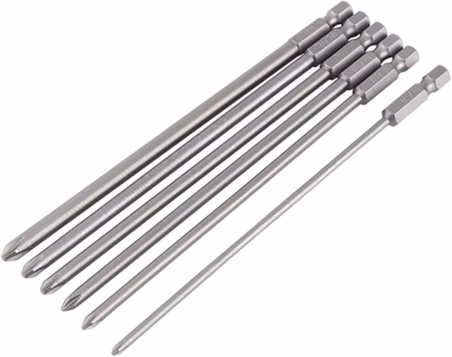 Set di cacciaviti a taglio, 6 pezzi, punte magnetiche lunghe da 150 mm, PH1 PH2, per lavori di avvitatura