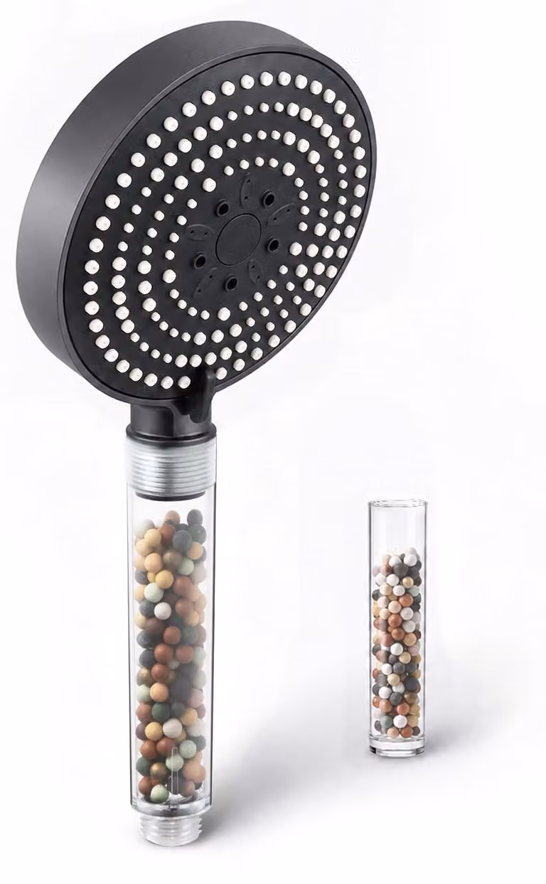 Doccia con filtro, 13 cm, 6 tipi di getto, a risparmio idrico, per la doccia