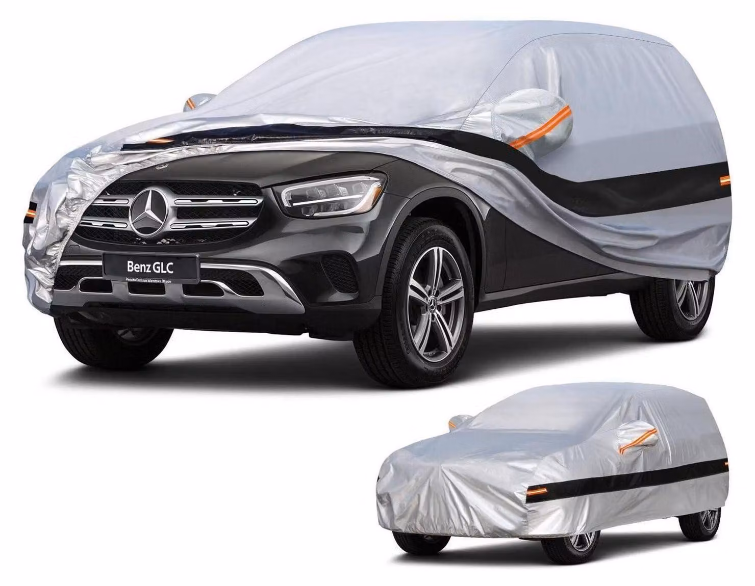 Copertura per auto SUV, 10 strati, impermeabile, color argento, per modelli Mercedes Benz GLC (2015-2025)