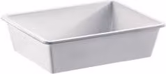 Vaschetta per alimenti Giganplast in plastica bianca L/P/H: 50 x 34 x 11 cm