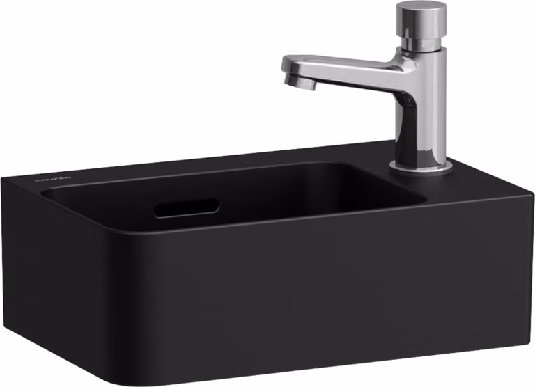 LAUFEN VAL lave-mains, 1 trou de robinetterie à droite, avec trop-plein, 340x220mm, H8152807161061, H8152807161061