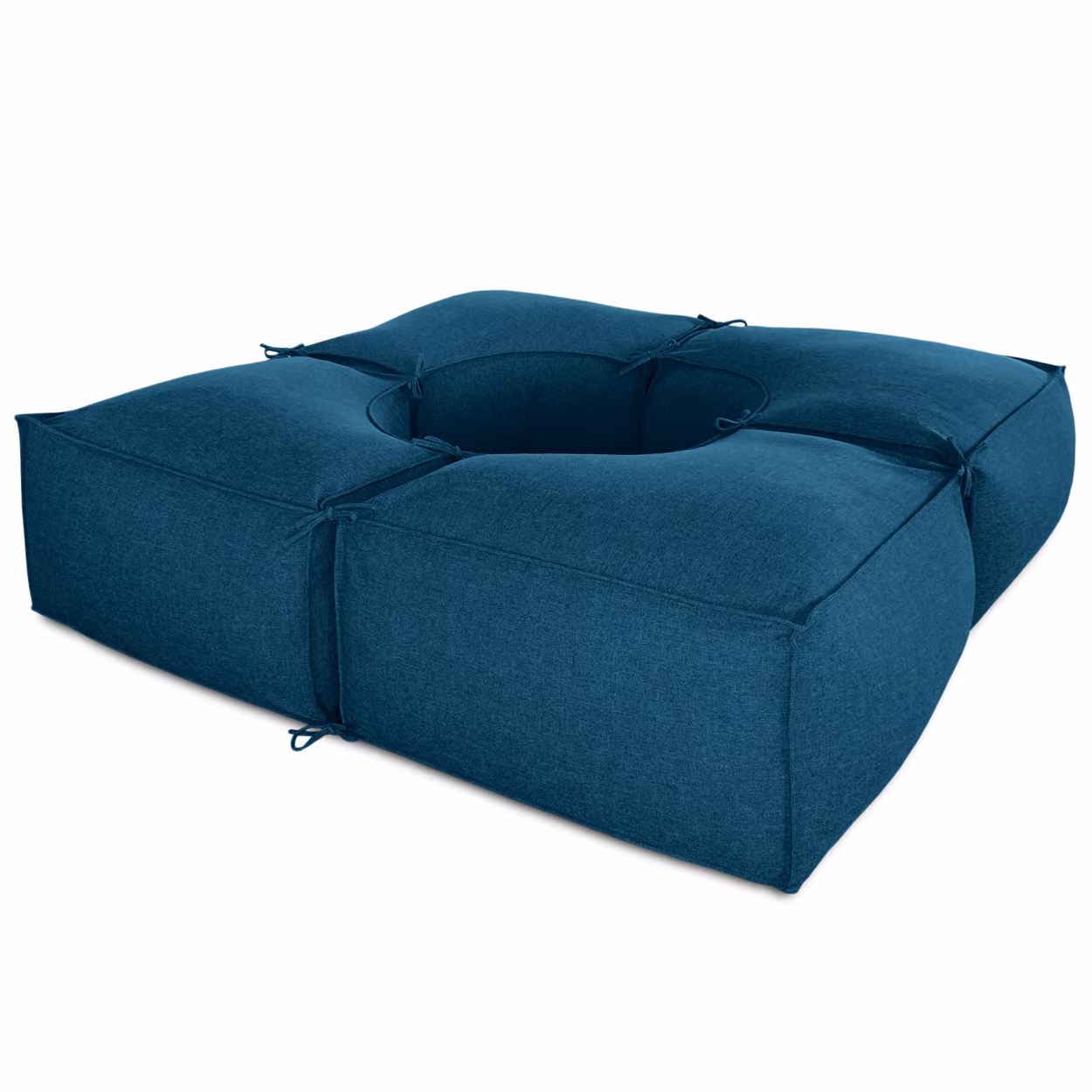 Salottino da esterno 4 moduli Blu