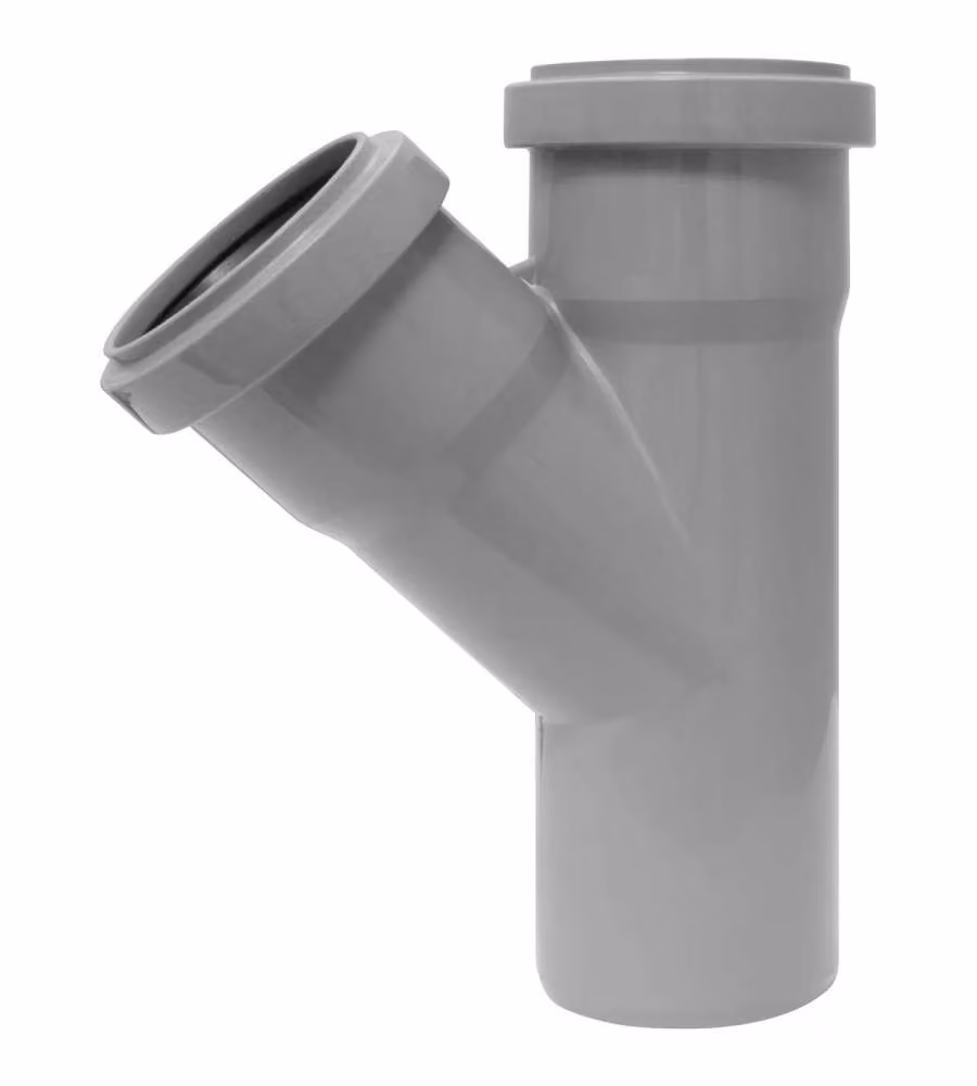Braga HTEA d. 110/110 mm 45° Raccordo in Polipropilene per Acque Reflue