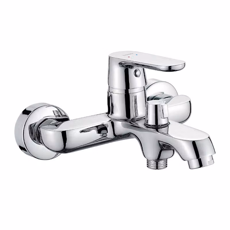 Miscelatore da bagno Miscelatore di design cromato Miscelatore da bagno a parete
