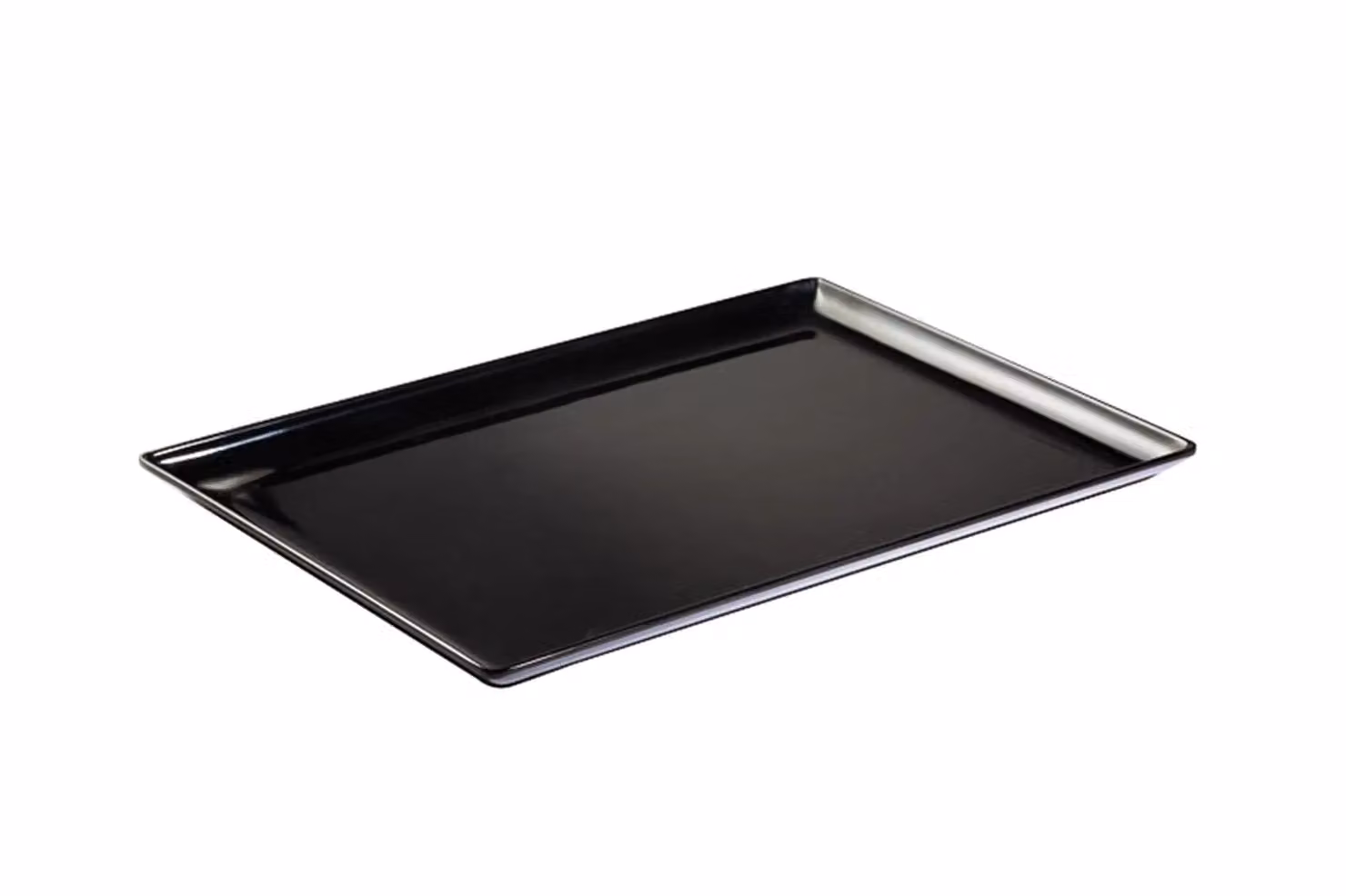Vassoio Melamina, Cm 30X20X2, Nero, linea Smart, 12 pezzi