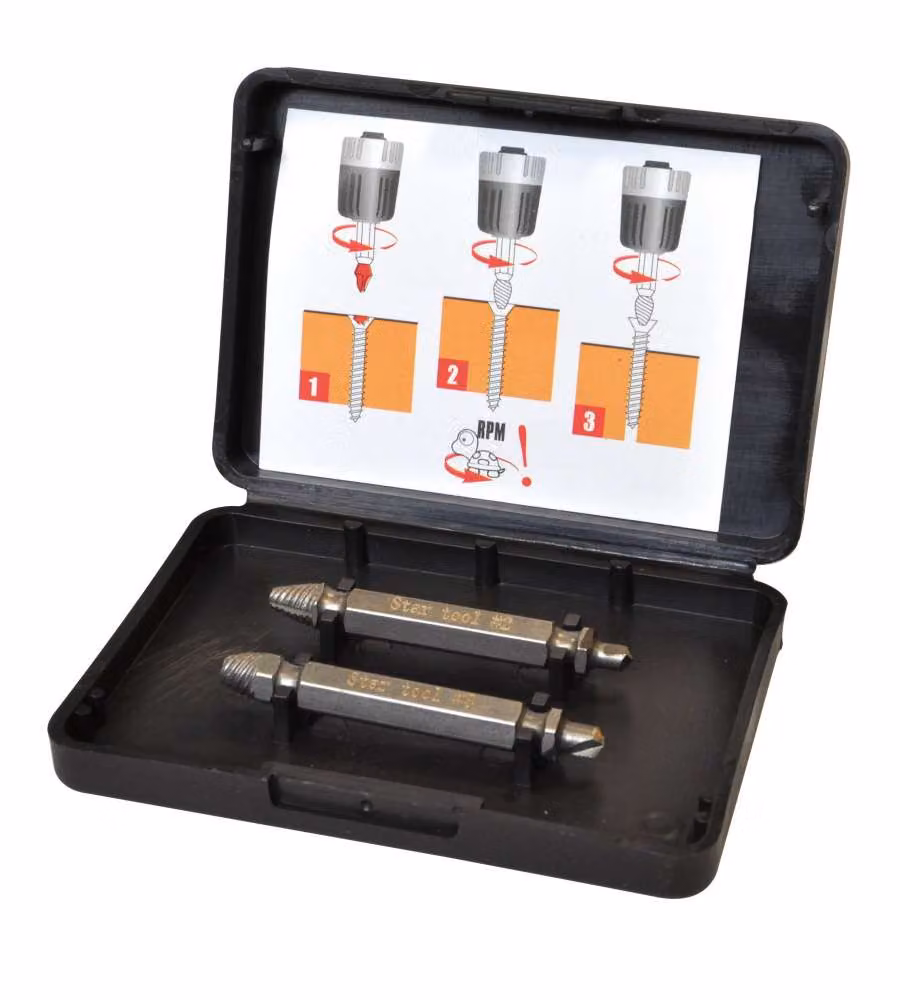 Svitatore Universale Set 2 Punte Acciaio Nero 13x9 cm