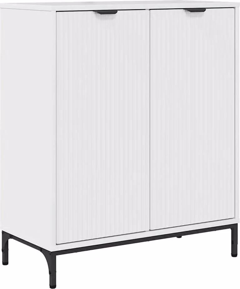 Credenza Bianco Lucido 69,5 x 33 x 82 cm Legno multistrato