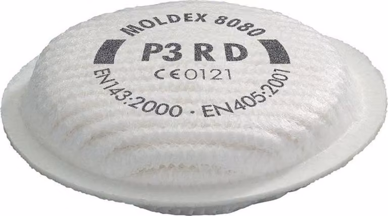 Filtro antiparticolato Moldex 808001 EN 143:2000 + A1:2006 P3 R D per serie 8000 - 808001