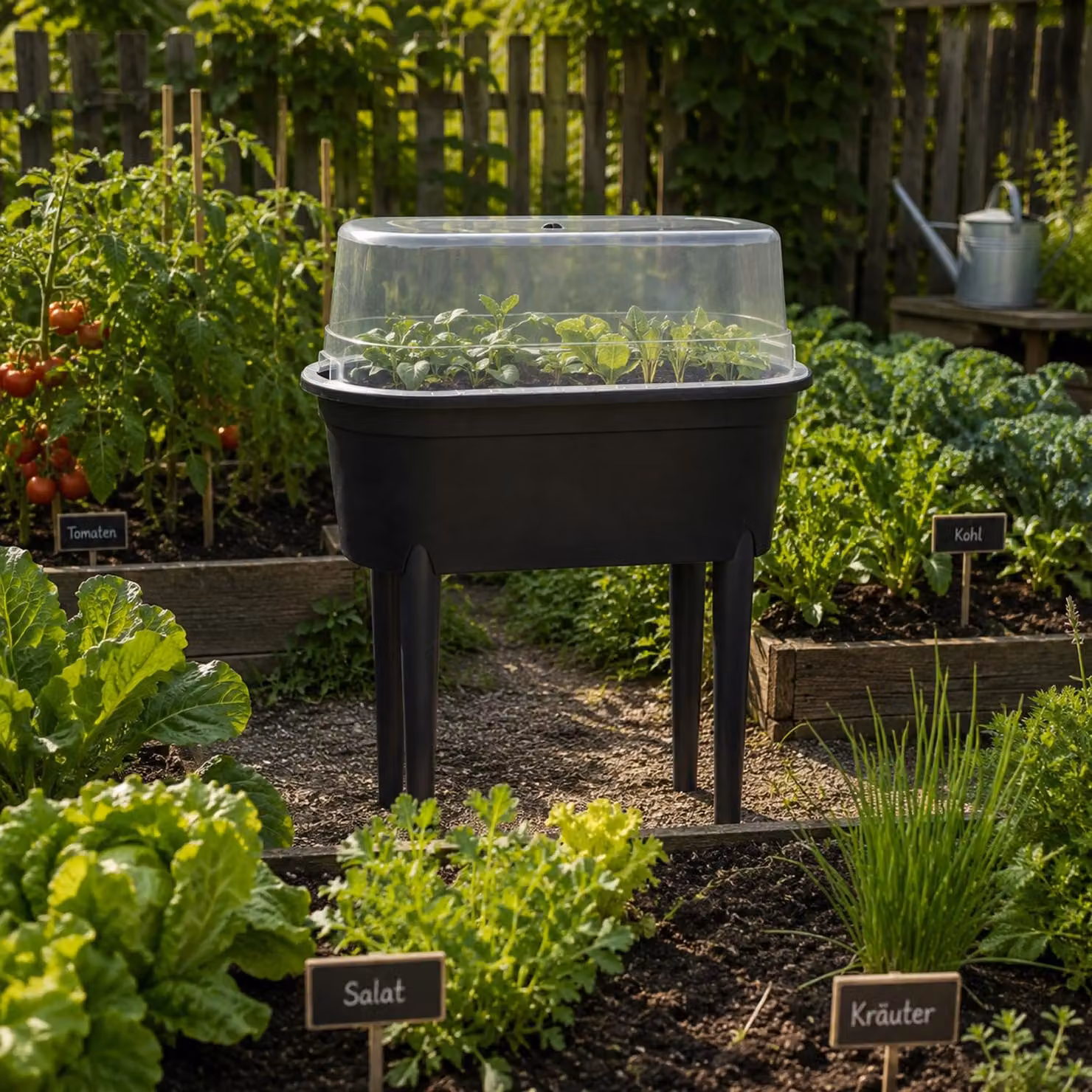 Serra da giardino in plastica per semina precoce, dimensioni 77x38x84 cm