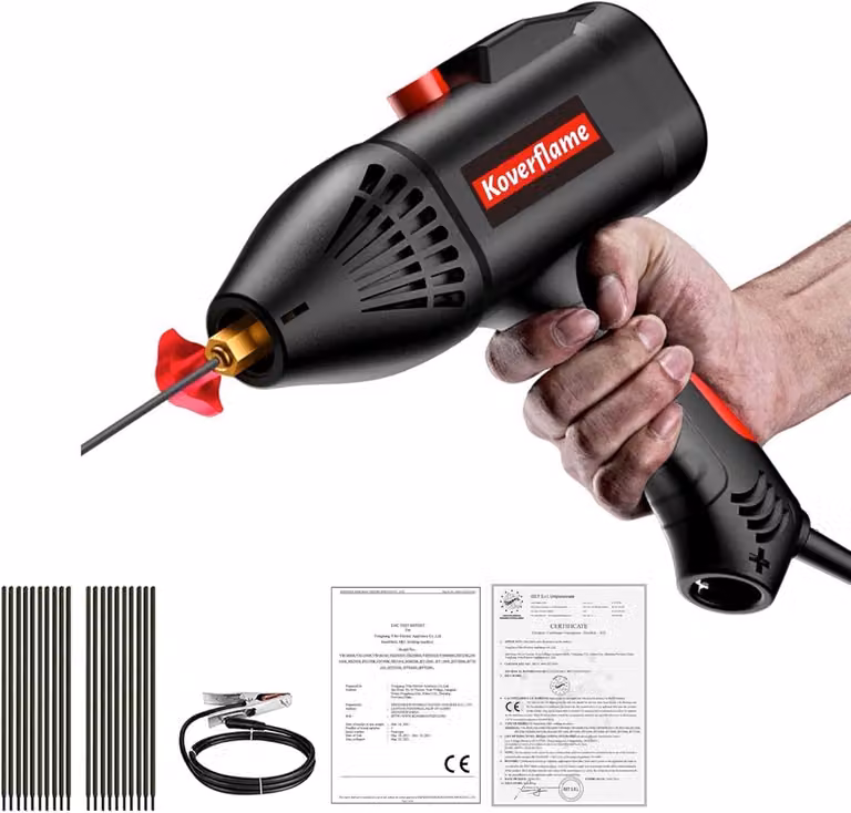 Apparecchio di saldatura a arco portatile, 220V, con display digitale e sistema di raffreddamento