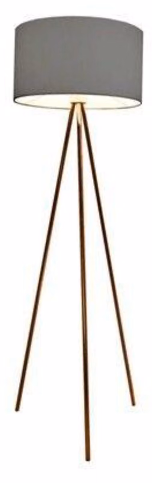 Lampada da terra AZzardo Finn, color rame grigio, modello AZ3011, attacco E27, 1x60W, grado di protezione IP20, altezza 45 cm, color rame grigio