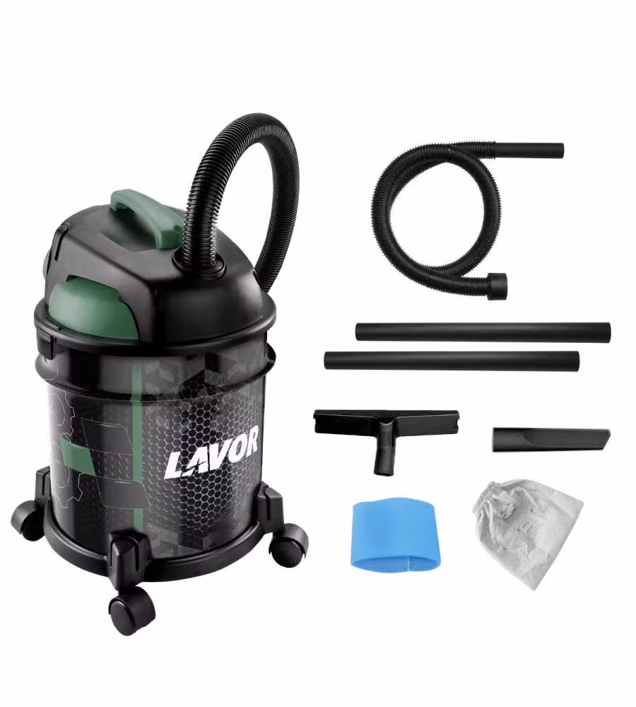 Aspiratore per solidi e liquidi Lavorwash RUDY 20 Nero, 1200W, Capacità 20L