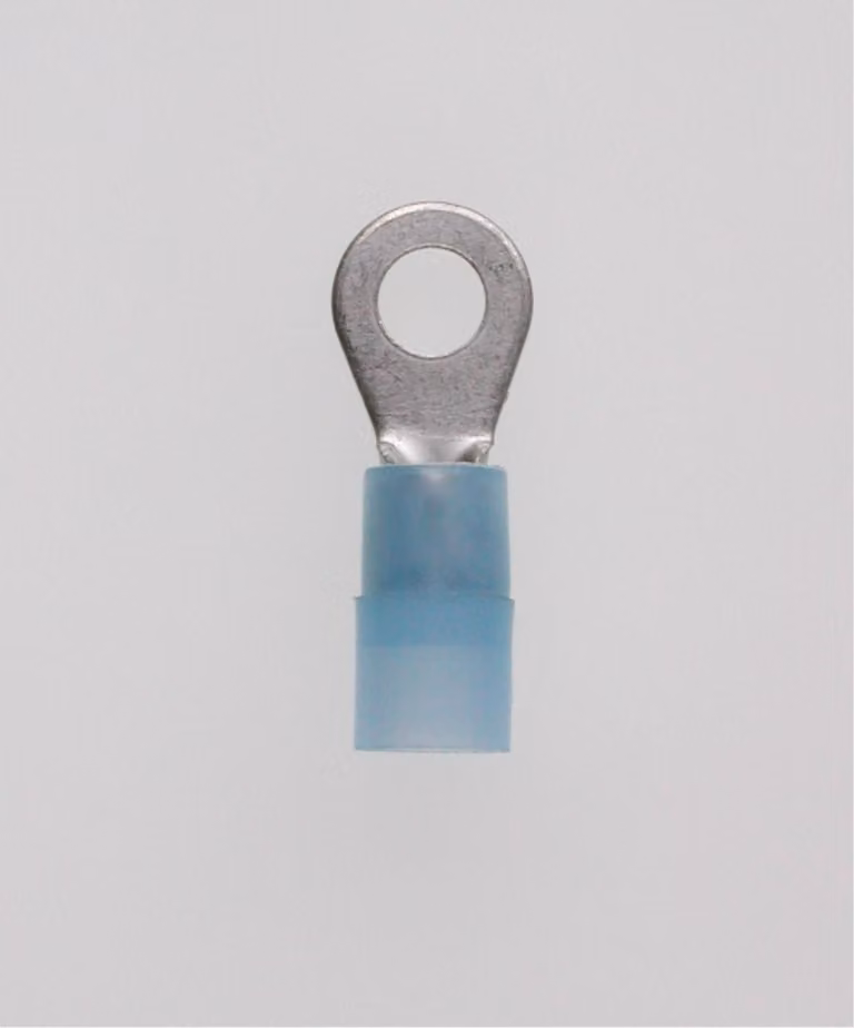 Capocorda a schiacciare DIN 46237 isolato, forma ad anello Sezione 1,5 mm² - 2,5 mm² blu, trasparente - 1 pezzo