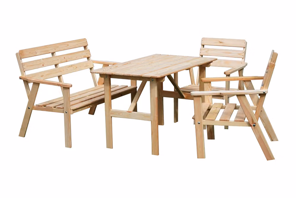 Set da giardino in legno Rojaplast NORDIC